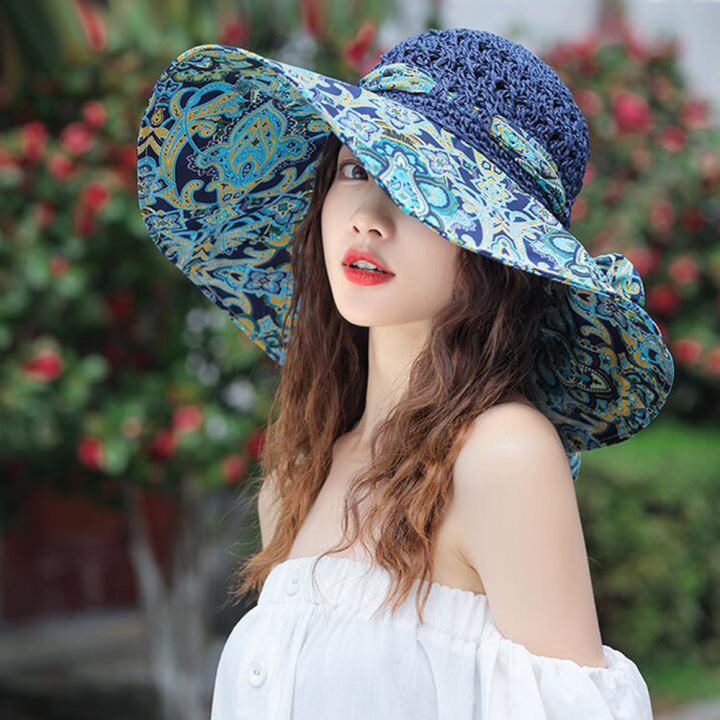 Comfortable%20Women's%20Sun%20Hats%20Women's%20Wide-brimmed%20Sun%20Hats%20Trendy%20Beach%20Hats%20For%20Ladies%20Protective%20Sun%20Hats%20For%20Women%20Stylish%20Summer%20Hats%20For%20Women%20-%20Image%202