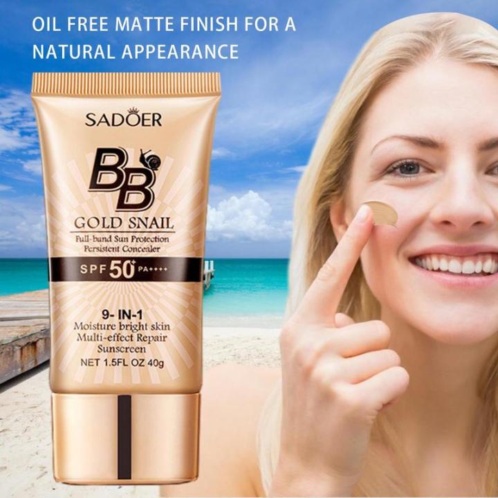 Honoria%20Honoeie%2040g%20Gold%20Snail%20Sunscreen%20Cream%20Protector%20Facial%20Sun%20Block%20SPF%2050%20BB%20Cream%20Isolation%20Lotion%20Concealer%20Facial%20Moisturizer%20-%20Image%205