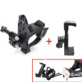 Helmet Chin Easily Mountable and Removable Mobile Mount or Holder for Motorcycle Helmet - Black. 