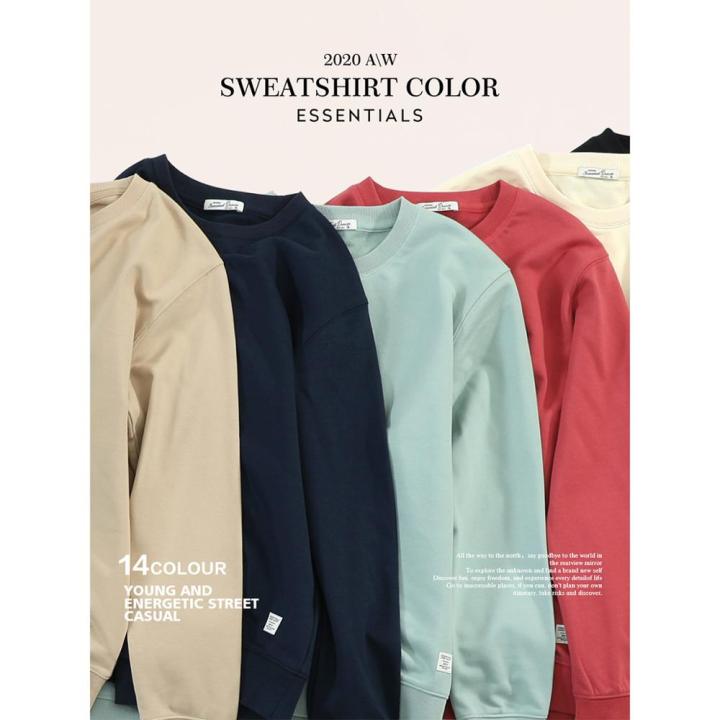 SIMWOOD%20Autumn%20Hoodies%20Men%20Casual%20Minimalist%20Sweatshirt%20O-Neck%20Embroidery%20Logo%20Plus%20Size%20Basic%20Pullover%20%20SI980547%20-%20Image%204