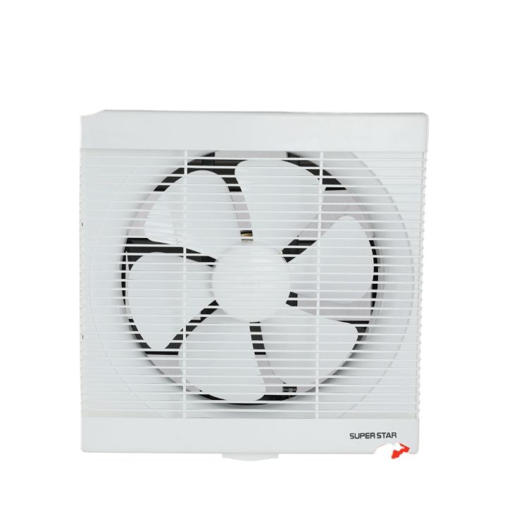 Super Star 8 Inch Glory Exhaust Fan White Grilled PVC Plastic Wall 8”