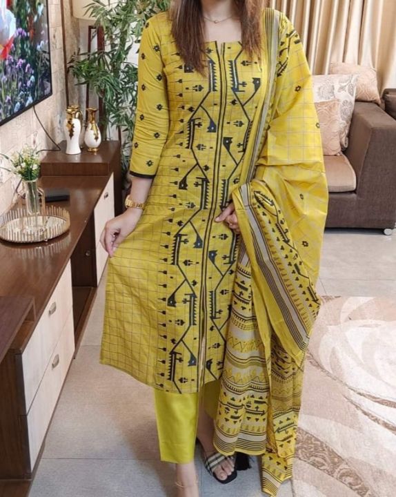 Exclusive%20Cotton%20Unstitched%20Skin%20Print%20High%20Quality%20Three%20Piece%20For%20Women%20-%203%20Pice%20Dress%20-%203%20Pice%20Dress%20-%20Image%202