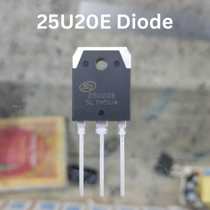 25U20E 2520 DIODE MOSFET 25U20E Transistor 200V 25A TO-3P 3 Pin Leads Diode Switching Power Supply Transistor MOSFET