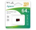 Apacer 64GB microSDXC UHS-I U1, Class10, R100 AP64GMCSX10UB-R.