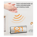 Multifunctional Electronic Clock Simple Multifunctional Big Screen Clock Alarm Clock Bedside Clock E.