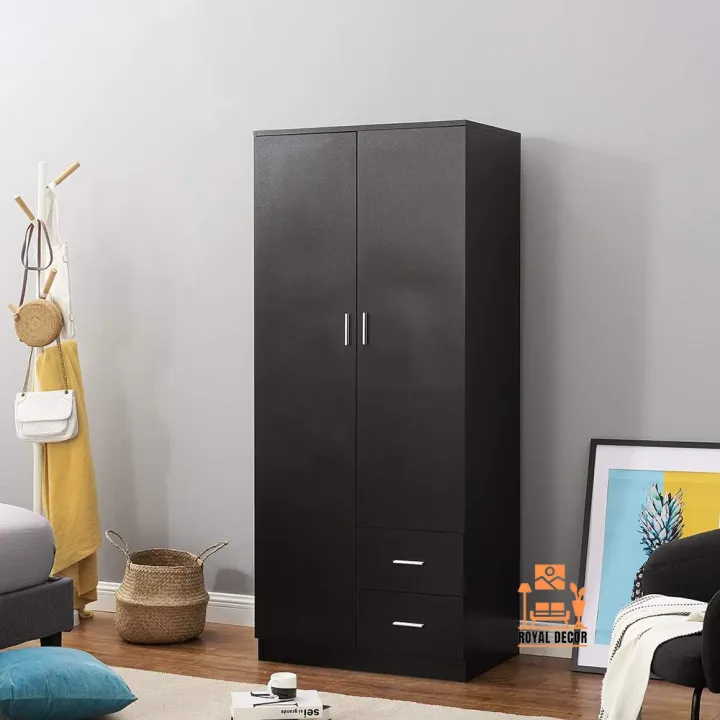 Stylish%202%20Door%202%20Drawer%20Almirah%20Wardrobe%20with%20Hanging%20Rail%20Wooden%20Clothes%20Storage%20Cupboards%20Unit%20for%20Bedroom%20Furniture%20-%20Image%207