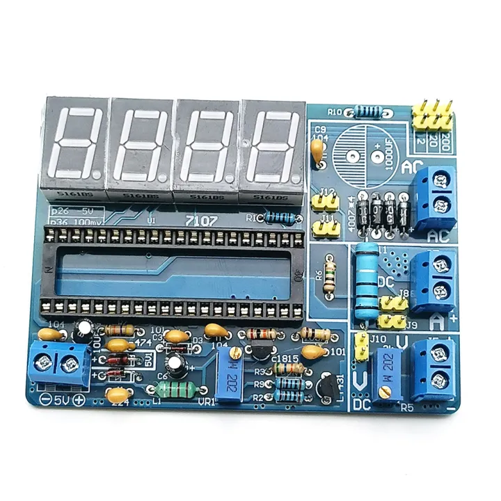 7107%20DC%205V%20Multifunctional%20AC/DC%20Voltmeter%20DIY%20Kits%20LED%20Digital%20Display%20Voltage%20Current%20Tester%20Panel%20Module%20-%20Image%203