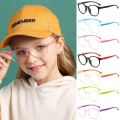 Blue Light Blocking Glasses for Kids Computer Glasses Silicone Frame Clear Lens Girl Boy Video Gaming Children Safety Eyewear. 