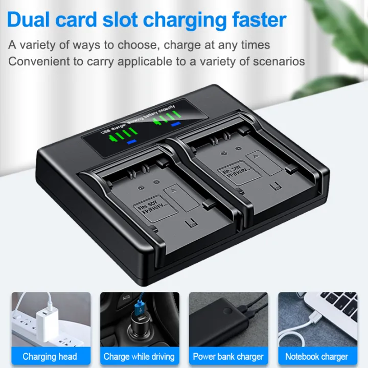 HQIX%20for%20Sony%20DCR-SX20E%20SX21E%20SX43E%20SX63E%20SX83E%20SX85E%20DSR-SR68%20NEX-VG10E%20VG900E%20VG20E%20VG30EM%20FDR-AX30%20AXP35%20AX40%20AX45%20AXP55%20AX60%20AX100E%20AX700%20DEV-50%20DEV-30%20HXR-NX80%20PXW-Z90%20HDR-TD10E%20TD20%20TD30E%20XR160E%20XR260E%20XR350E%20XR360Camera%20NP-FV70%20Battery%20Dual%20Charger%20-%20Image%202