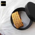 City Gold Bangles/ Gold Plated Bangles For Women (Imported) M-IGP9051 - 4 Pieces - Bangles For Women - Bangles- চুড়ি. 