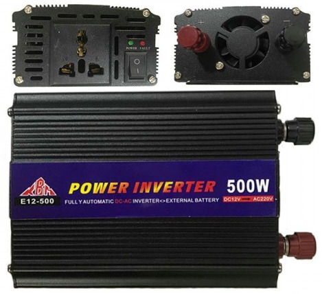 Power inverter 500 Watt DC 12 Volt to AC 220 Volt Car Power Solar Power Inverter 500w
