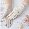 Sun Protection Gloves for Women Spring and Summer Thin Breathable Non-Slip Pure Cotton Uv Protection Full Finger Touch Screen Outdoor Driving Riding.