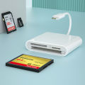 DSLR camera high speed CF card reader TF memory card microSD multi-function 3-in-1 mobile phone adapter. 