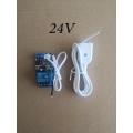 24V Water Leakage Sensor Relay Module Water Leaking Flood Overflow Detector with Cable for Smart Home Security.