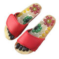 Acupressure Massage Slippers Reflexology Sandals with Natural Stone Therapeutic for Foot Massage.