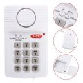 Loud Wireless Door Alarm Security Pin Panic Keypad for Home Office Garage Shed. 