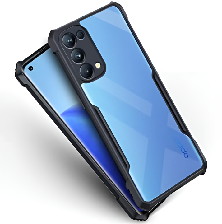 For%20Oppo%20Reno%205%20Protective%20Black%20Border%20Crystal%20Clear%20Xundd%20Mobile%20Back%20Case%20Cover%20-%20Image%204