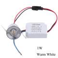 1/3W Recessed Mini Spotlight Lamp Ceiling Mounted LED Downlight Ceiling Light Warm white 1W. 