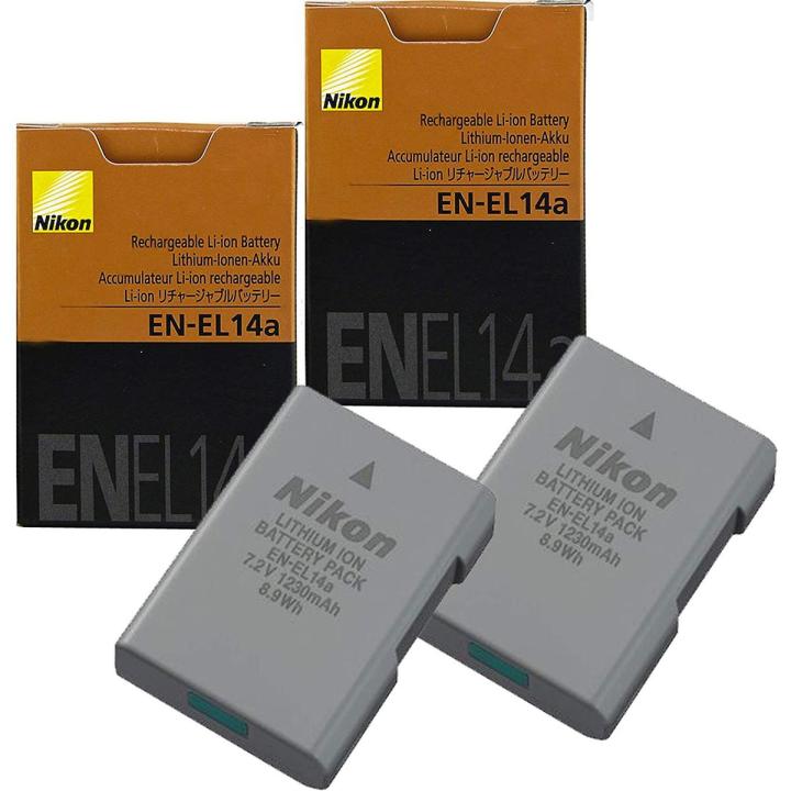 Nikon EN-EL14a D3100/D3200/D3300 D5100/D5200/D5300/D5500/5600 DSLR Camera Battery Nikon EN-EL14a