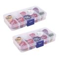 Guitar Pick 2 Box Case 80 Pieces Plectrum Mediator Mix 0.58-1.5.