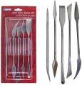5pcs/set of Stainless Steel Double-headed Carving Knife Clay Sculpture Tool Ceramic DIY Scraping Soft Pottery Modeling Tool. 
