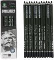 Maries Free Cutting Paper Handle Charcoal Pencils 12 Pcs Set. 