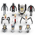 MOOXI Skibidi Toilet Set MOC Bricks Game Super Titan Corps Vs Monitor Man Action Figures Building Blocks Boy Toys Birthday Gifts.