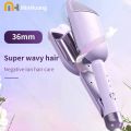 New 36mm Wavy Hair Curlers Curling Iron Wave Volumizing Hair Lasting Styling Tools Egg Roll Head Waver Styler Wand Curling Irons. 