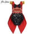 Infant Baby Girls Ringmaster Circus Costume Rompers Sleeveless Sequined Bowknot Romper for Halloween Cosplay Party Dress Up. 