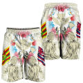 Hawaii Kanaka Maoli Men Shorts Hibiscus Flowers & Polynesian Beach Shorts Swim Short Trunks Gym Ice Shorts Boy Board Short Pants. 