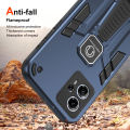 For Motorola Moto G13 / Moto G23 Case Hard With Stand Magnetic Shockproof Protective Back Cover Case. 