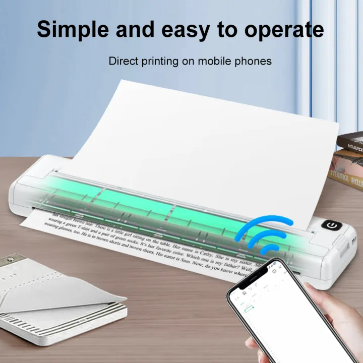【Shop the Look】 Inkless Thermal Printer A4 Thermal Printer 200dpi Mini ...