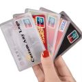 5/10Pcs Transparent PVC Card Holder Waterproof ID Card Case Anti-demagnetization Frosted Bank and Bus Card Case Atm Card Holder Prevent From Damage Scratch.