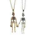 Men's women's necklace Pendant necklace Eye-catching pendant Bronze pendant necklace Steampunk gothic necklace Vintage jewelry Skeleton pendant necklace Couple jewelry gift Steam punk necklace for.