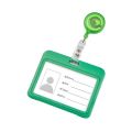 Gift Plastic Retractable Card cover Solid ID Card Holder Business Credit Card Holders Bus Pass Card Badge Holder Bus Card Cover Case Male. 