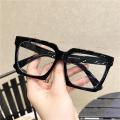 【linfang store】Square Women Vintage Oversized Sun Glasses Goggles Ladies Big Frames Sunglass UV400 White Green Eyewear.