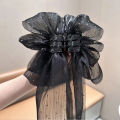 Fashion Large Bow Hair Claw Clip Super Fairy Temperament Headdress Women Hair Clip Sweet Hair Accessories. 