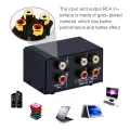 Switcher 2 Input 1 Out Stereo Speaker Switch Rca o Source Signal Selection No Loss-Black. 