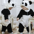 0-36months Newborn Baby Clothes Keep Warm Winter Jumpsuits Overall Panda Animal Hooded Rompers Baby Boy Romper Baby Girl Pajamas. 