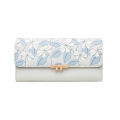 Prettyzys brand name flower print trifold long ladies purse women wallet. 