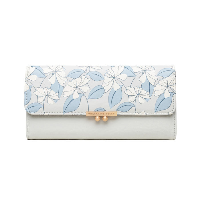 Prettyzys%20brand%20name%20flower%20print%20trifold%20long%20ladies%20purse%20women%20wallet%20-%20Image%207