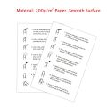 10/50 Pieces Press On Nails Instruction Use Paper Cards Wholesale Bulk Handmade False Nail Size Display Card For Business. 
