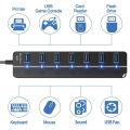 USB Hub 3.0 Multiprise USB High Speed Splitter 7 Port 5Gbps Power Adapter USB 2.0 Expander Switch for Computer Accessories. 