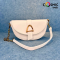 Cosmic Bags Ladies Bag Crescent Shape Solid Color PU Leather Crossbody Shoulder Bags For Women.