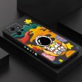 Cute Cartoon Space Astronaut Phone Case For Xiaomi Redmi Note 13 12 Pro Plus 5G 12S 11S 11 10S 10 Redmi 12 13C Matte Soft Cover. 