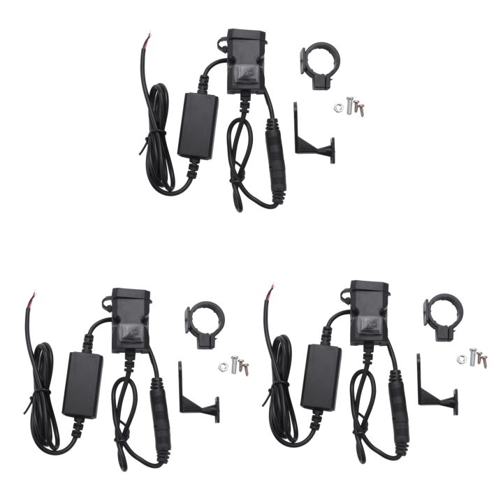 Waterproof 5V Motorcycle Motorbike Handlebar Dual USB Socket Splitter Charger Power Adapter For Mobile Phone I3956781026