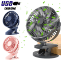 Portable Mute USB Clip-on Fan Mini Ultra Quiet Clip Fan 720° Degree Rotatable Strong Wind Desktop Cooling Fan Summer Air Cooler. 