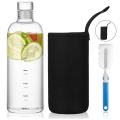 Drinking Water Bottle With Protector Cover for Home, School, Sports, Office & Travel - 1 Liter.