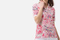Ladies/Women  all-over Print Polo T-Shirt. 