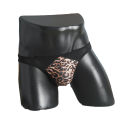 Men Briefs U Convex Pouch Mens Leopard Print Panties Mid-Waist Thin Breathable Soft Skin Friendly Underwear Slip Homme.